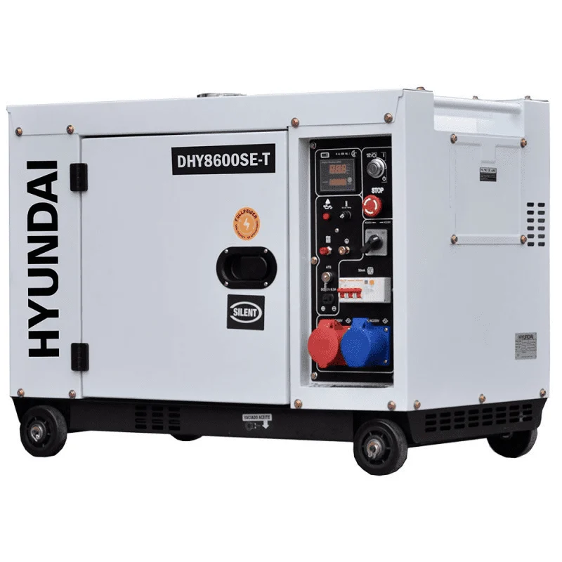 DHY8600SE-T Gerador diesel Hyundai 7,9 kVA silencioso