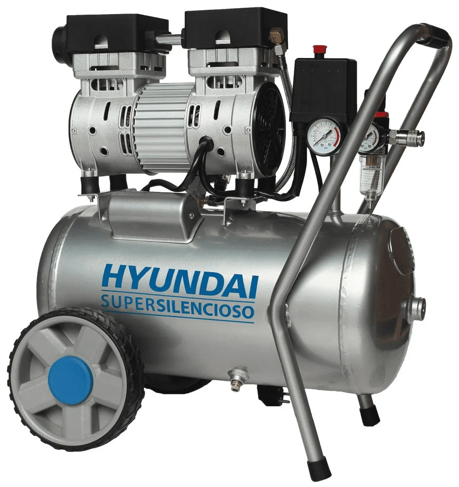 Compressor de ar silencioso Hyundai HYAC24-1S 1.0HP 24L