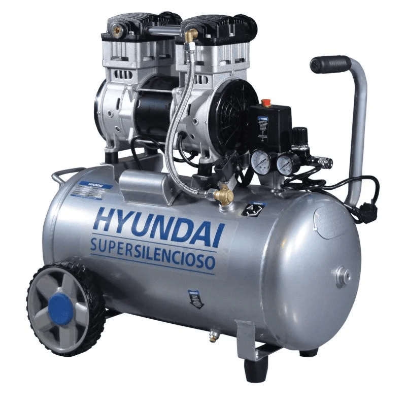 Compressor de ar silencioso Hyundai HYAC50-2S 2.0HP 50L