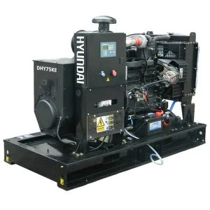 Gerador industrial 75 kVA Hyundai DHY75KE
