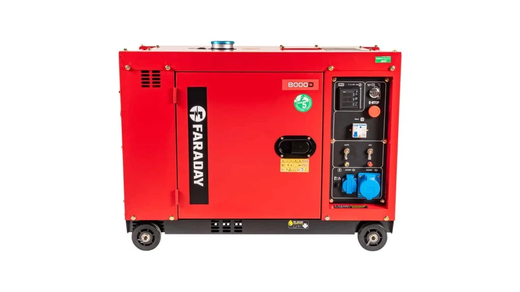 Gerador diesel silencioso Faraday de 6.000 W F8000D