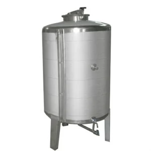 Tanque de armazenamento 150 litros. Aço inoxidável AISI 304