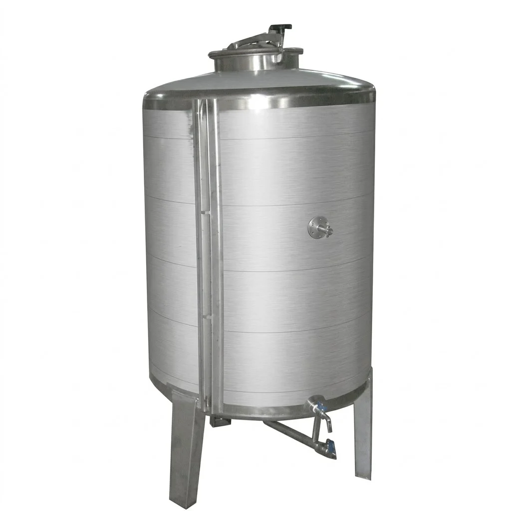 Tanque de armazenamento 150 litros. Aço inoxidável AISI 304
