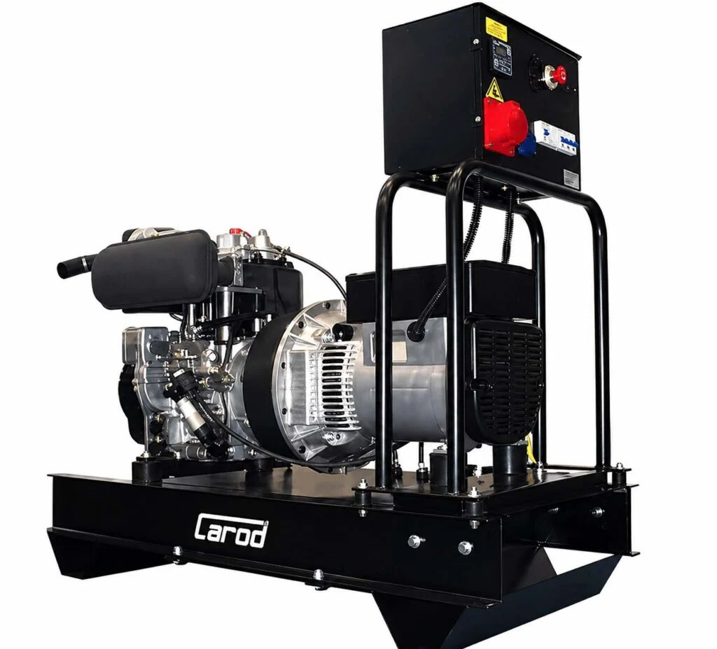 Gerador industrial 10/11 kVA motor Lombardini 1500 RPM 400V - Aberto