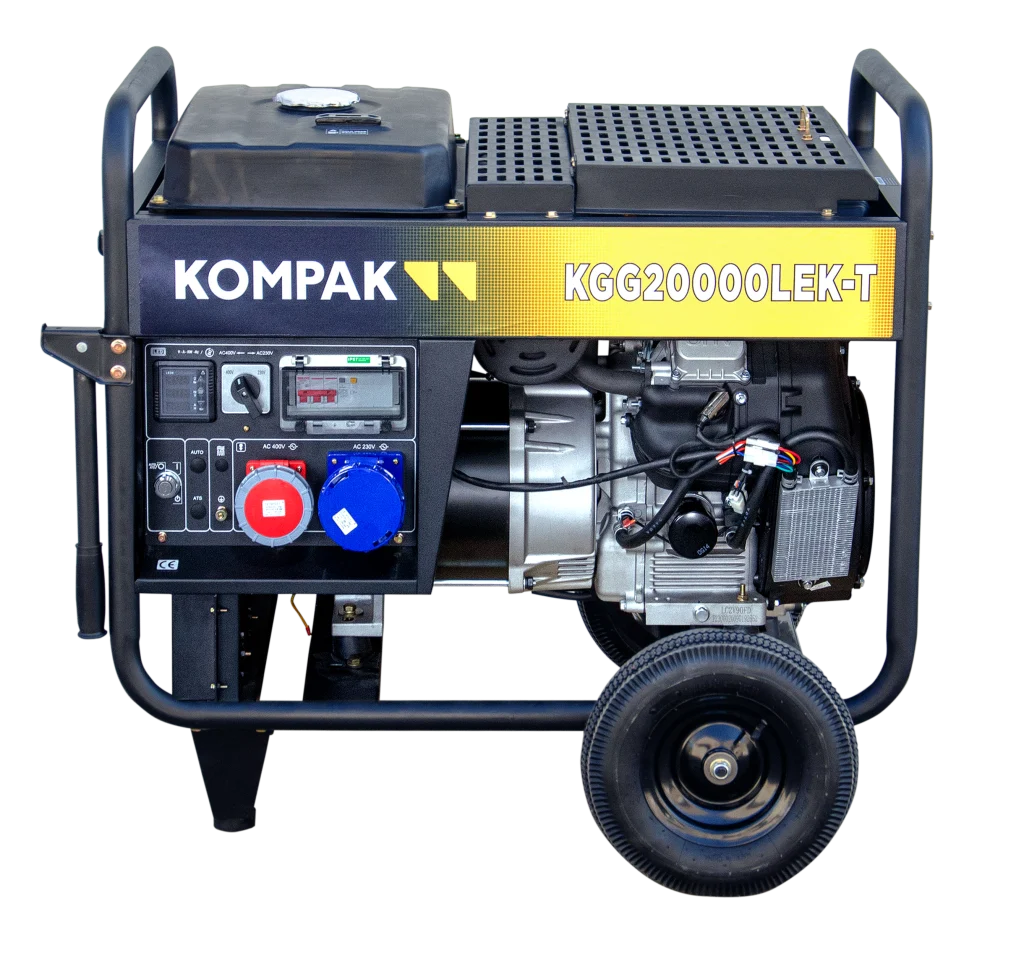 Geradores a gasolina de 20 kVA com motor de 2 cilindros KGG20000LEK-T (Potência Total)