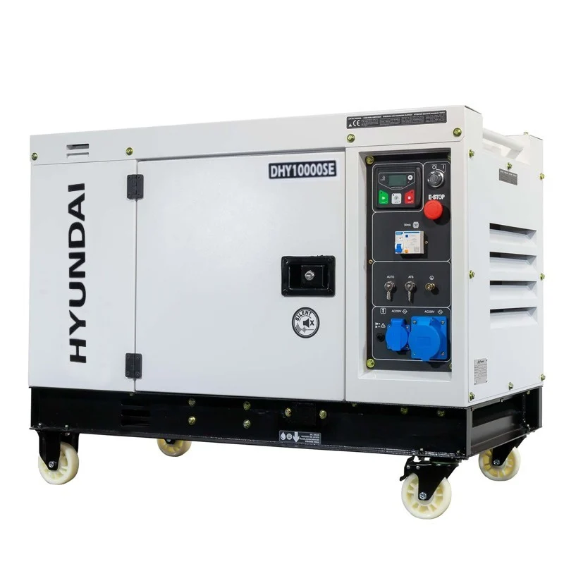 DHY10000SE Gerador diesel Hyundai 8 kW monofásico silencioso