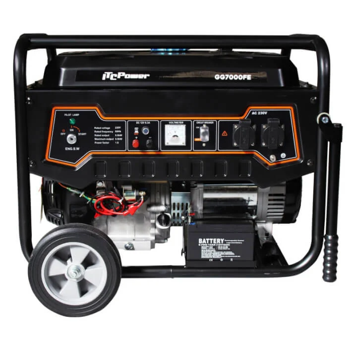 Gerador a gasolina GG7000FE de 5.500 W série residencial