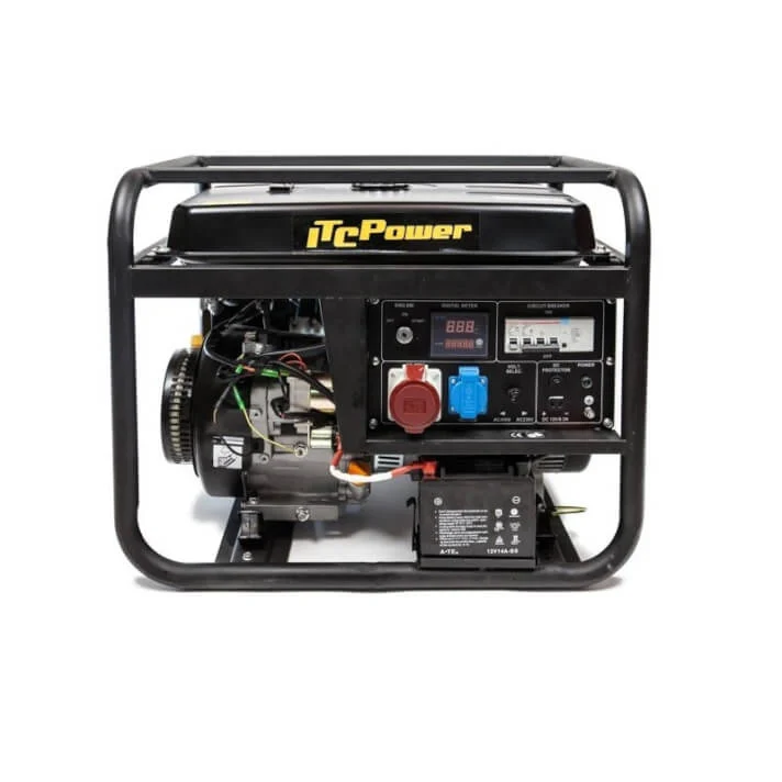 Gerador trifásico a gasolina GG9000LE-3 de 8,3 kVA