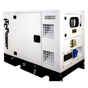 Gerador a diesel monofásico à prova de som ITCPower DG11KSEm de 11 kW
