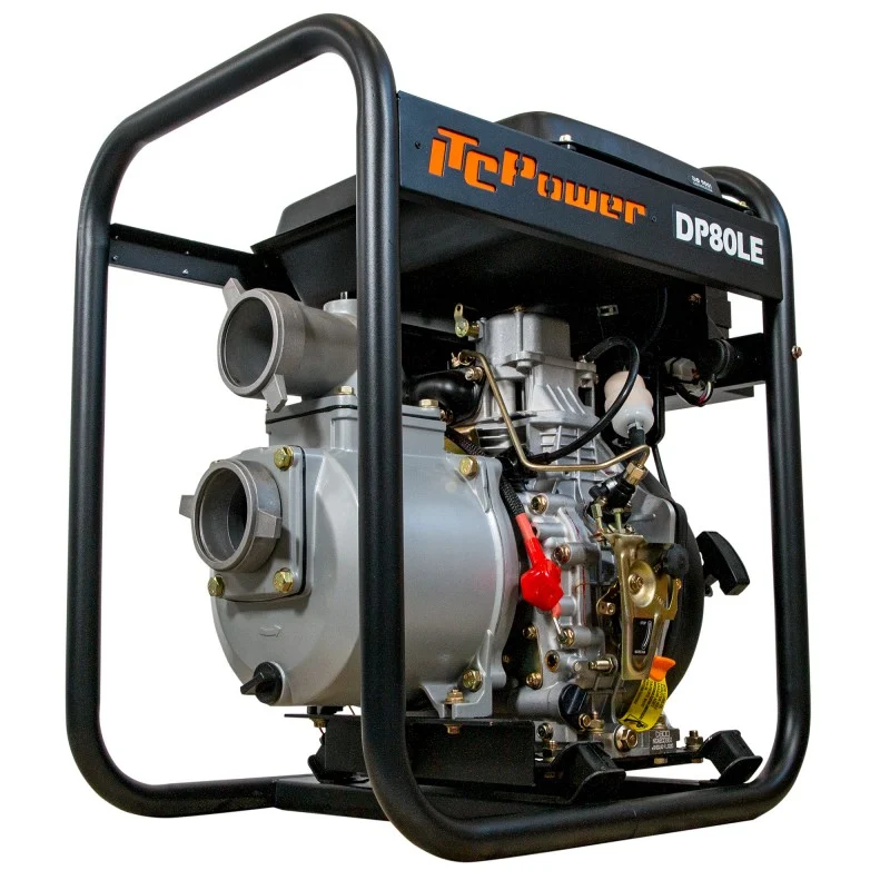 Bomba de motor diesel ITCPOWER DP80LE 6,0 HP 61600 L/H