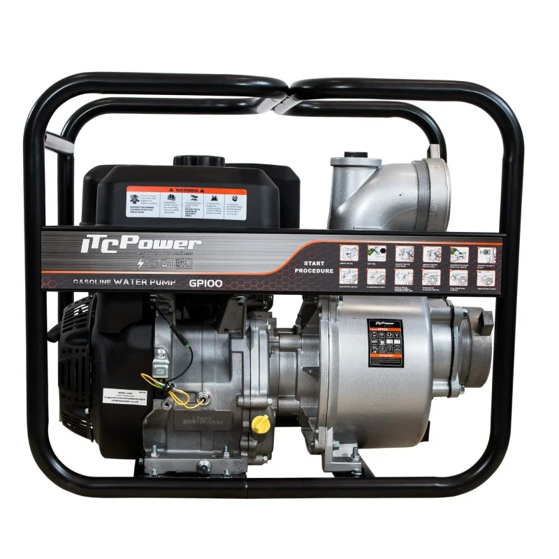 Bomba de motor a gasolina ITCPOWER GP100 9,0 HP 100.000 L/H