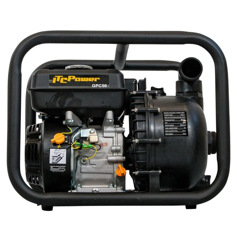 Bomba para líquidos corrosivos ITCPOWER GPC50 com motor a gasolina – 30.000 L/h