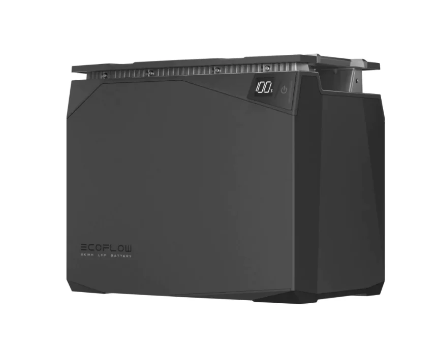 Kit solar de bateria de expansão EcoFlow 51,2 V, 40 Ah, 2048 Wh EF-ZMM100BP2