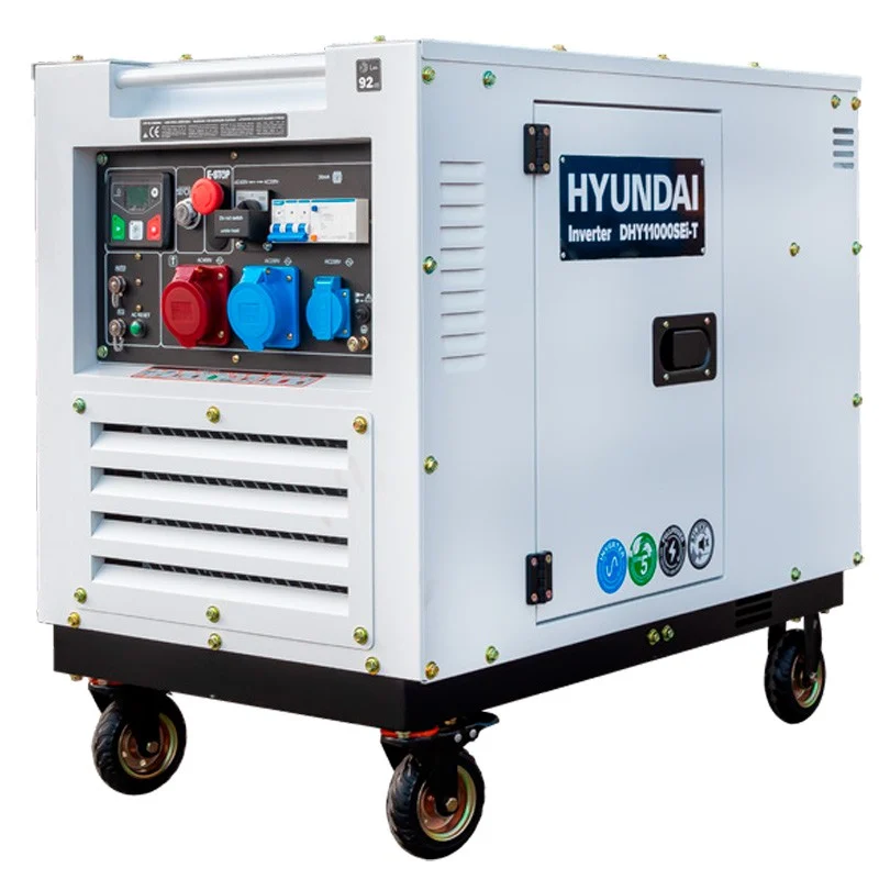 DHY11000SEi-T Gerador diesel inverter 10 kVA Hyundai silencioso