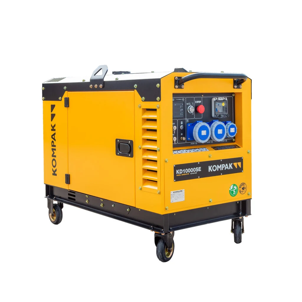 Gerador diesel rental IP67 8 kW Kompak KD10000SE