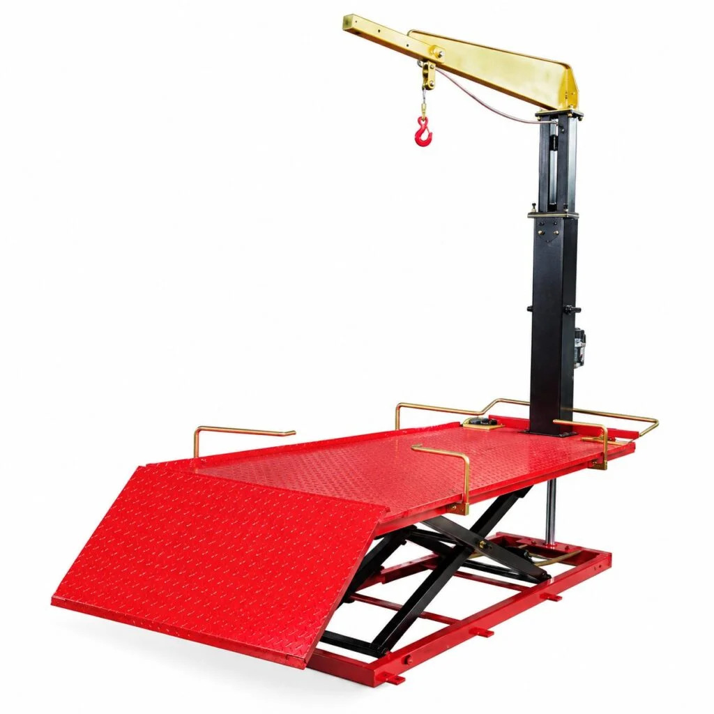 Mesa elevadora neumática con pluma giratoria 400 kg Kompak ITCWB400