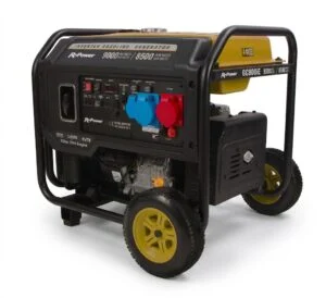 Gerador inverter a gasolina GG90XEi-T com rodas para uso intensivo e no exterior.