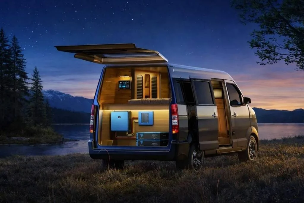 BLUETTI RV5 Power Hub numa caravana
