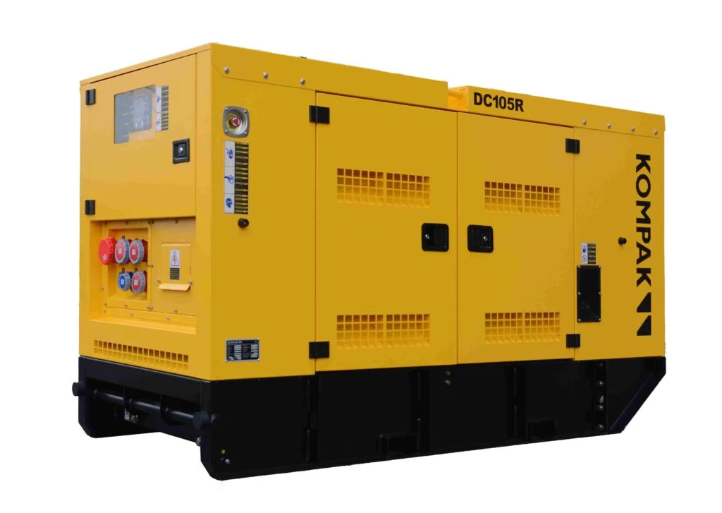 Gerador industrial 90 kVA Kompak motor Cummins silencioso
