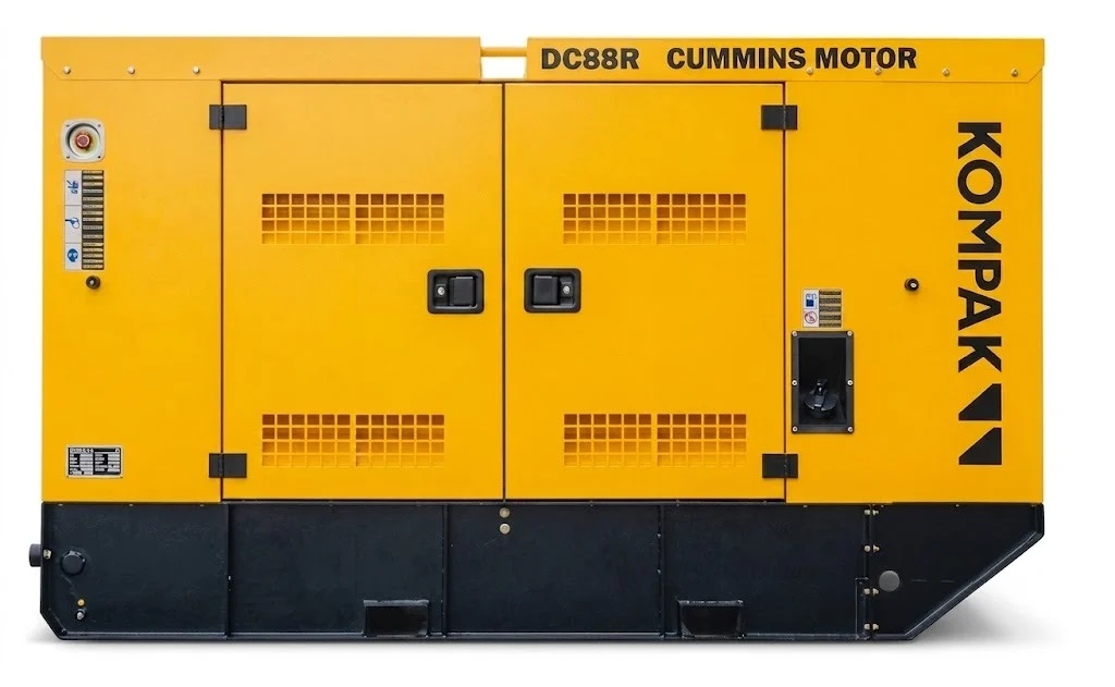 Gerador industrial 80 kVA Kompak motor Cummins silencioso