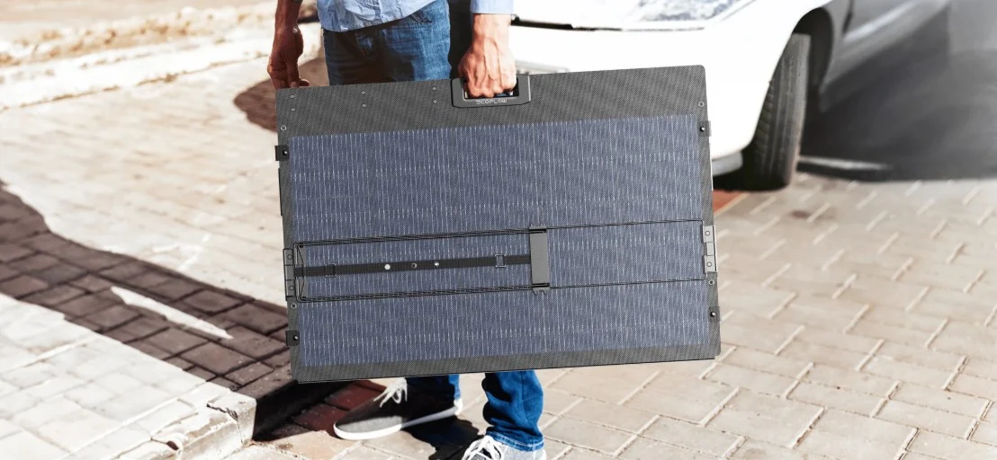Painel solar portátil EcoFlow 400W de nova geração