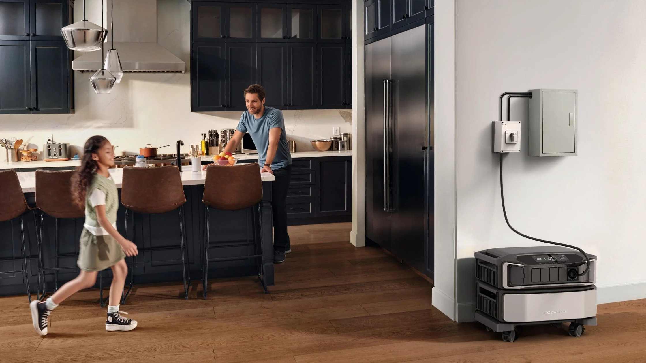 Inversor EcoFlow DELTA Pro Ultra a alimentar equipamentos em casa