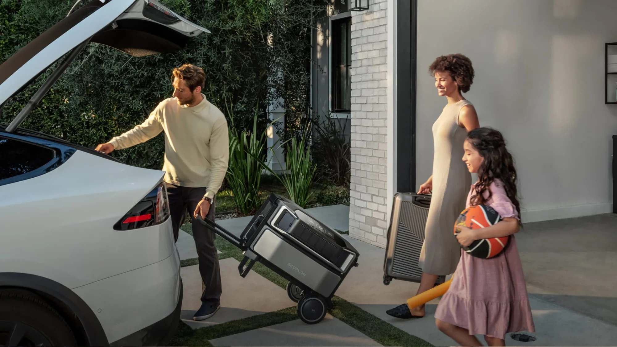 Portabilidade do EcoFlow DELTA Pro Ultra com carrinho