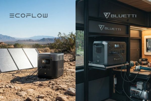 Comparativa-de-estaciones-de-energia-portatiles-EcoFlow-vs-Bluetti-con-paneles-solares-para-furgoneta-camper-y-hogar-off-grid