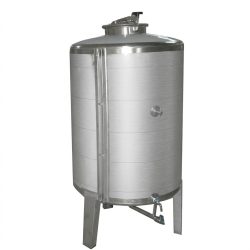 Tanque de armazenamento 150 litros. Aço inoxidável AISI 304