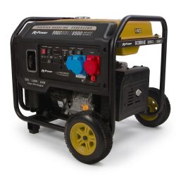 Gerador inverter a gasolina GG90XEi-T com rodas para uso intensivo e no exterior.