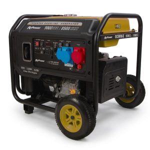 Gerador inverter a gasolina GG90XEi-T com rodas para uso intensivo e no exterior.
